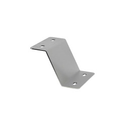 Kit placi metalice INOX pentru montaj fix rampe luminoase girofar - inaltime 10 cm Kit placi metalice INOX pentru montaj fix rampe luminoase girofar - inaltime 10 cm